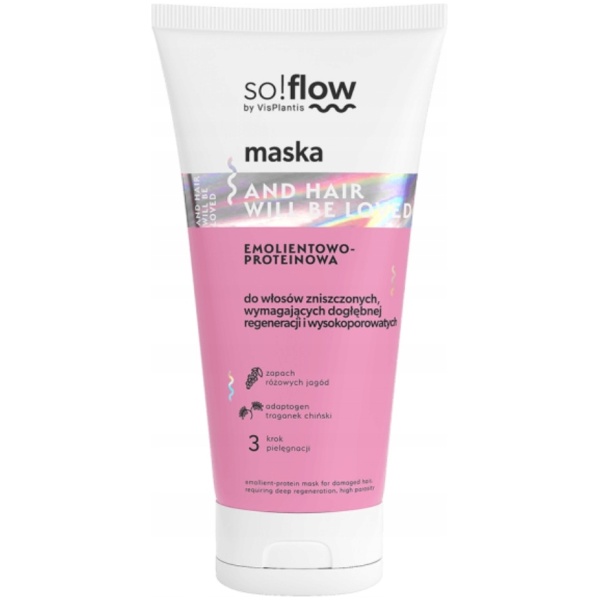 SO!FLOW, EMULSJONSPROTEINMASKE FOR SKADET HÅR, 200 ML
