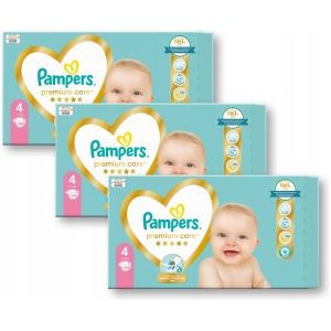 BLEIER PAMPERS PREMIUM CARE STØRRELSE 4 9-14 KG 312 STK.