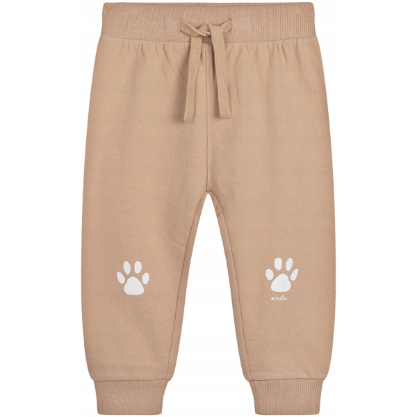 BEIGE BOMULLSBUKSER TIL BABY MED POTER ENDO - STR. 98