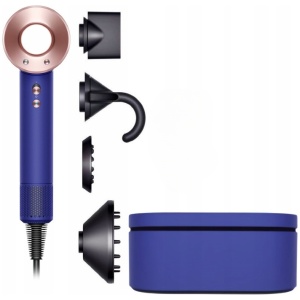 DYSON SUPERSONIC HÅRFØNER BLÅ/ROSEGULL 1600W HD08 MED ETUI