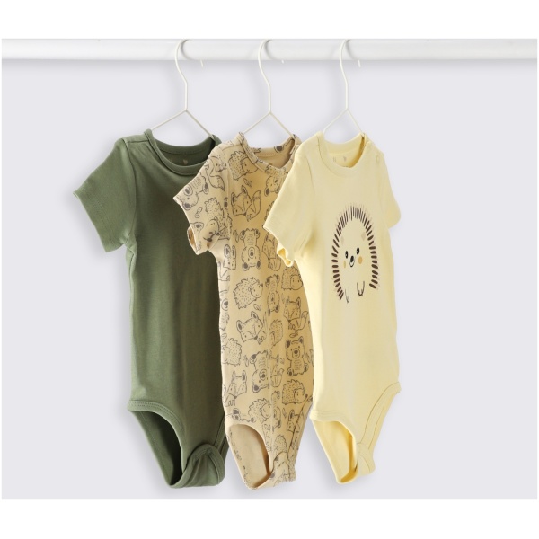 GUTTESETT MED BABYBODY 3-PACK 80 MOKIDA