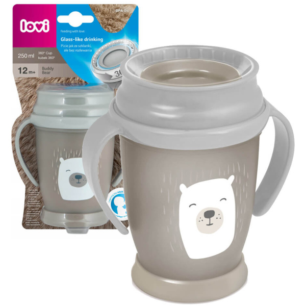 LOVI 360 JUNIOR KOPP SOM IKKE LEKKER 250ML 12M+