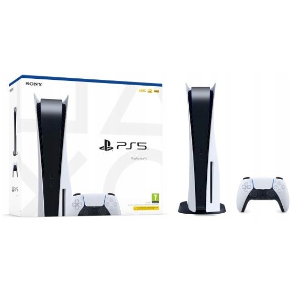 SONY PLAYSTATION 5 KONSOLL 825GB SSD MED DREVET + KONTROLLER PAKKE