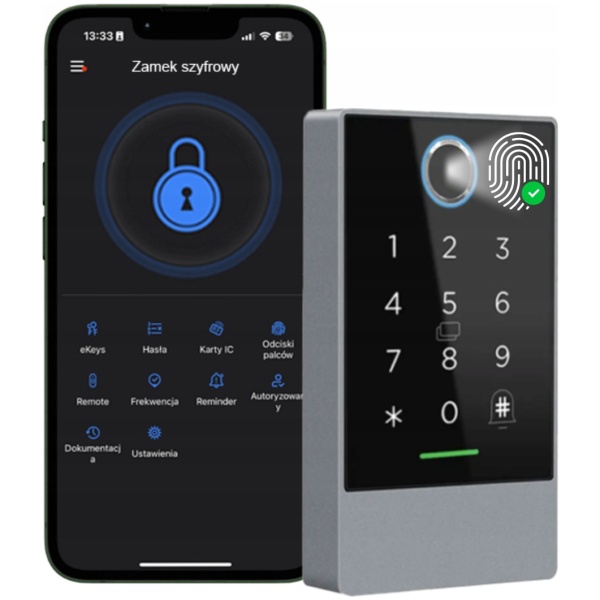 SMART FINGERPRINT DIGITAL DØRLÅS - WIFI, RFID
