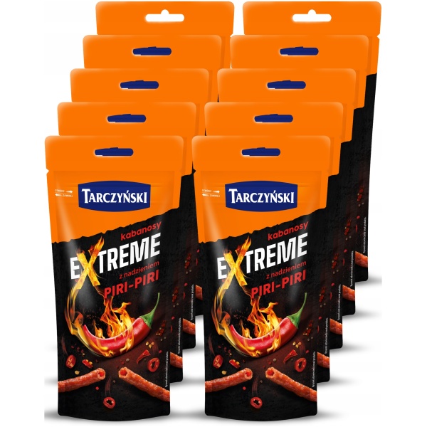 10X TARCZYNSKI EKSTREM PIRI-PIRI KABANOS 95G