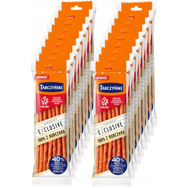 18X TARCZYŃSKI EKSKLUSIVE 100% KYLLING KABANOSSER