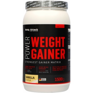 BODY ATTACK VEKTØKNING POWER GAINER 1500G MASSE XXL
