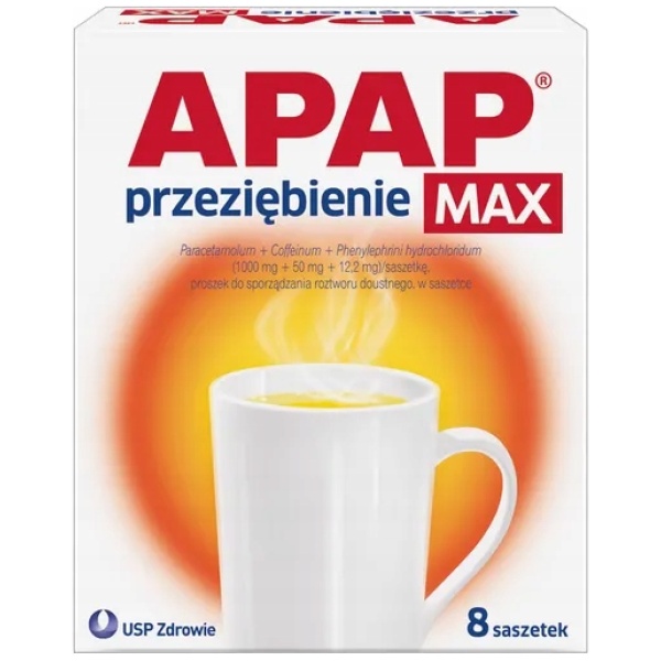 APAP FORKJØLELSE MAKS, 1G+0,05G+0,0122G, 8 POSER