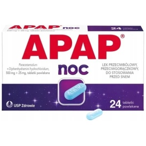APAP NATT MIGRENEHODEPINE 24 TABLETTER