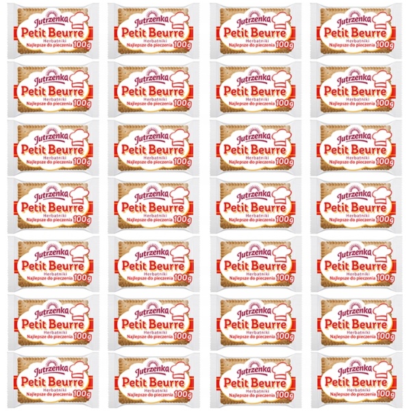SPRØ KJEKS PETIT BEURRE 100G JUTRZENKA - 28 STK SØTSAKER SNACKS