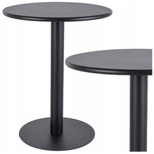 RUNDT HØYT KAFFEBORD 60 CM TIL BAR SVART 73 CM SIGNAL