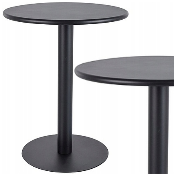 RUNDT HØYT KAFFEBORD 60 CM TIL BAR SVART 73 CM SIGNAL